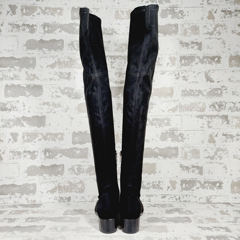 NEW Marc Fisher LTD Black Yaki Block Heel Over the Knee Boots F916 - Picture 6 of 11